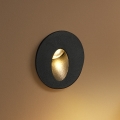 Brilagi - LED Εξωτερικό εντοιχισμένο φωτιστικό STAIRDOT LED/2W/230V μαύρο IP65 στρογγυλό