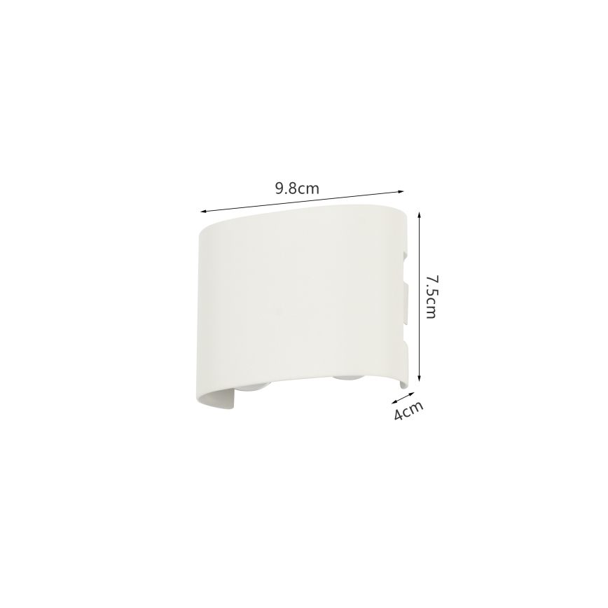 Brilagi - LED εξωτερικό επιτοίχιο φωτιστικό FLAREBOX LED/4W/230V λευκό IP65