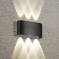 Brilagi - LED Εξωτερικό Επιτοίχιο Φωτιστικό FLAREBOX LED/6W/230V μαύρο IP65