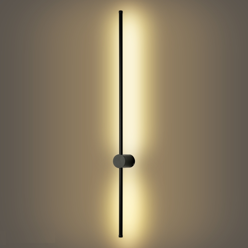 Brilagi - LED εξωτερικό επίτοιχο φωτιστικό AURA LED/20W/230V 3000K IP54 97 cm μαύρο