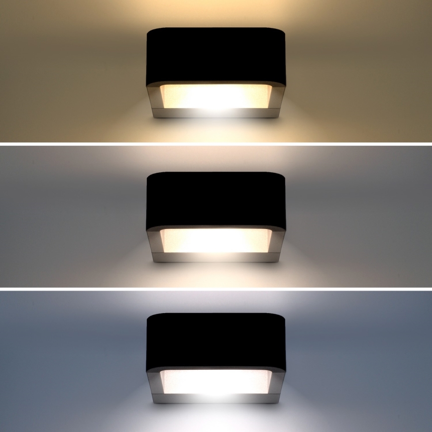 Brilagi - Εξωτερικό επιτοίχιο φωτιστικό LED BARI LED/7W/230V 3000/4000/6000K μαύρο IP54