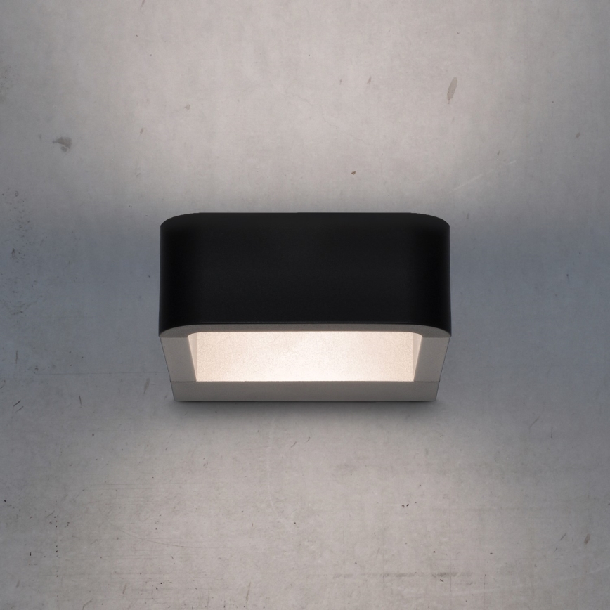 Brilagi - Εξωτερικό επιτοίχιο φωτιστικό LED BARI LED/7W/230V 3000/4000/6000K μαύρο IP54