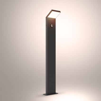 Brilagi - Εξωτερικό φωτιστικό LED με αισθητήρα RIANO LED/8W/230V ανθρακί IP65
