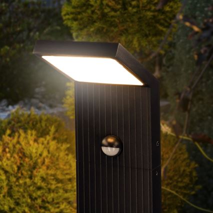 Brilagi - Εξωτερικό φωτιστικό LED με αισθητήρα RIANO LED/8W/230V ανθρακί IP65