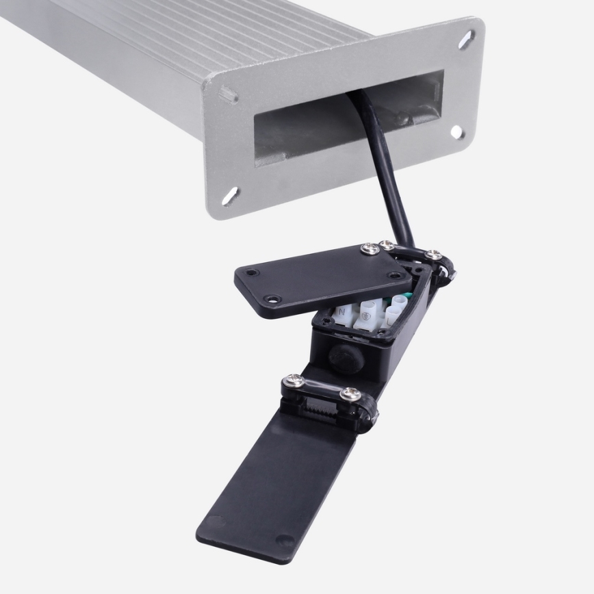 Brilagi - Εξωτερικό LED φωτιστικό με αισθητήρα RIANO LED/8W/230V ασημί IP65