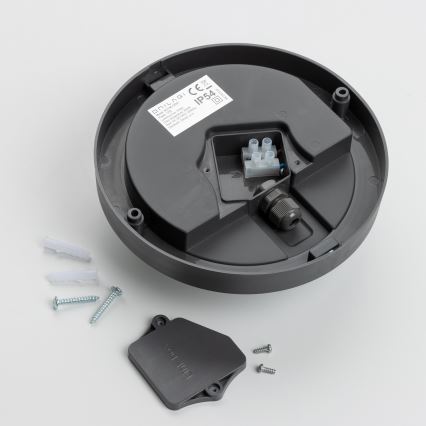 Brilagi - Εξωτερικό οροφής φωτιστικό LED/13W/230V διάμ. 17 εκ. IP54 ανθρακί