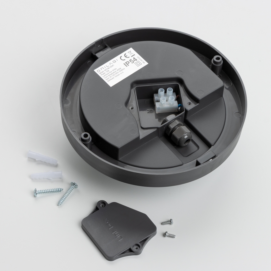 Brilagi - Εξωτερικό οροφής φωτιστικό LED/13W/230V διάμ. 17 εκ. IP54 ανθρακί
