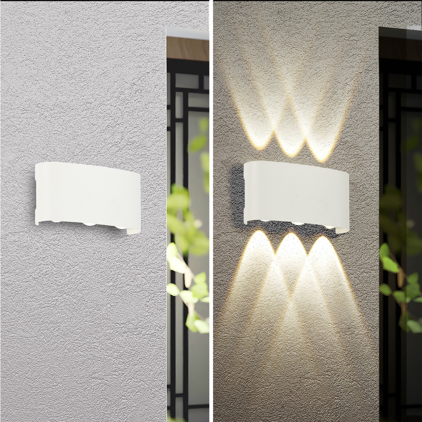 Brilagi - LED επιτοίχιο φωτιστικό εξωτερικού χώρου FLAREBOX LED/6W/230V λευκό IP65