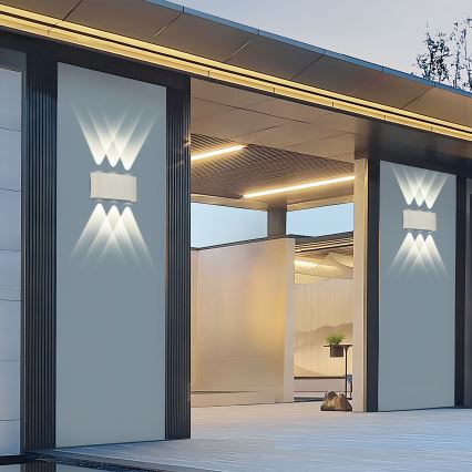 Brilagi - LED επιτοίχιο φωτιστικό εξωτερικού χώρου FLAREBOX LED/6W/230V λευκό IP65