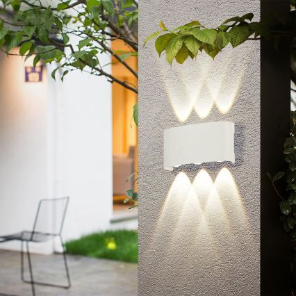 Brilagi - LED επιτοίχιο φωτιστικό εξωτερικού χώρου FLAREBOX LED/6W/230V λευκό IP65