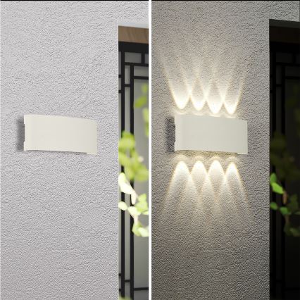 Brilagi - LED επιτοίχιο φωτιστικό εξωτερικού χώρου FLAREBOX LED/8W/230V λευκό IP65