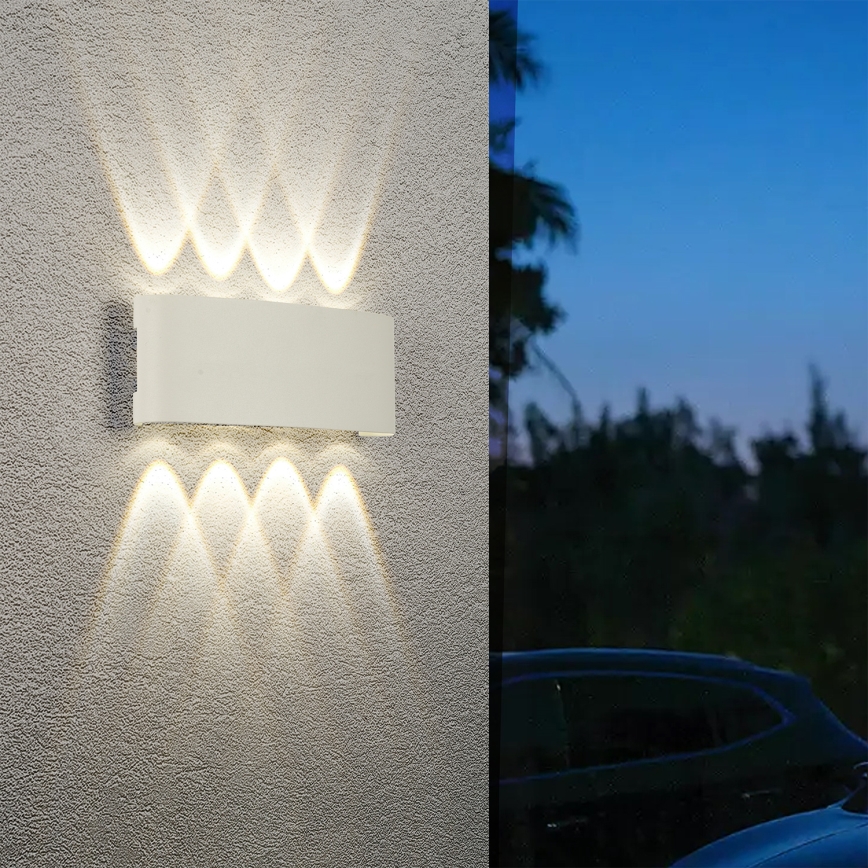 Brilagi - LED επιτοίχιο φωτιστικό εξωτερικού χώρου FLAREBOX LED/8W/230V λευκό IP65
