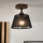 Brilagi - LED Επιτοίχιο φωτιστικό ANTHONY 1xE14/60W/230V δρυς καρυδιά/μαύρο