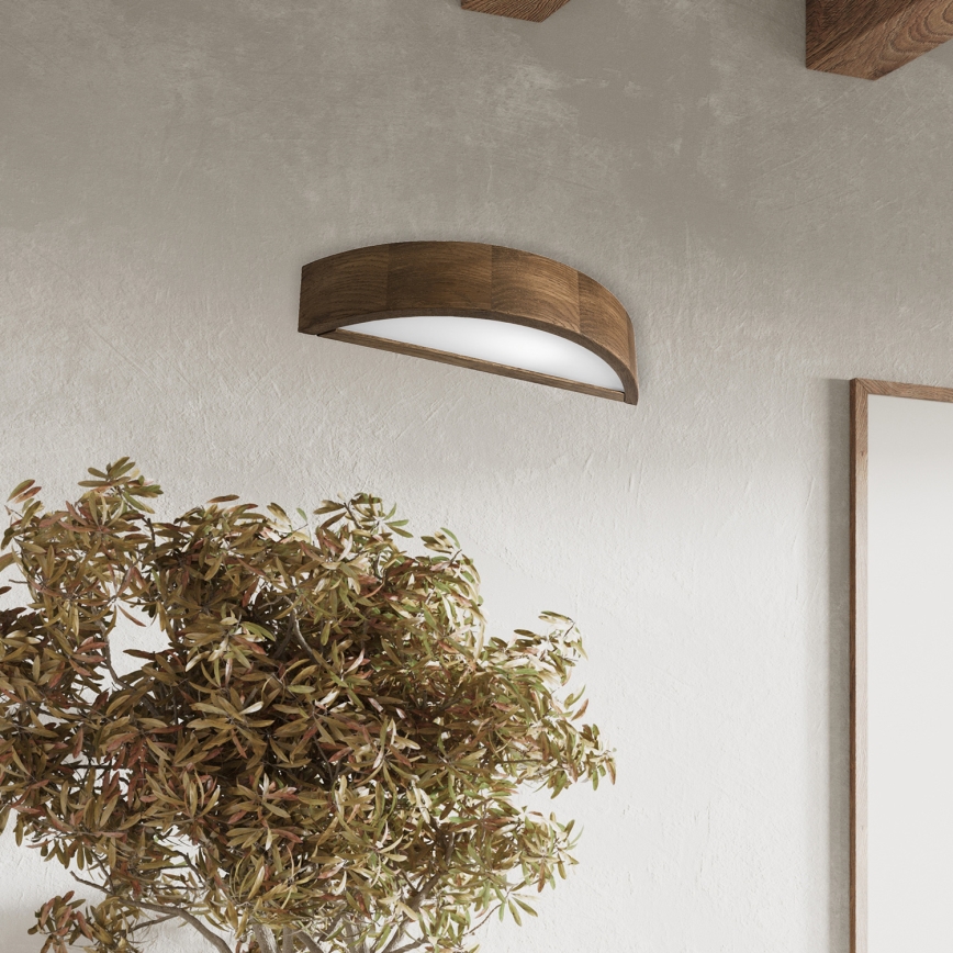 Brilagi - LED Επιτοίχιο φωτιστικό CARVALHO 1xE27/60W/230V δρυς καρυδιά