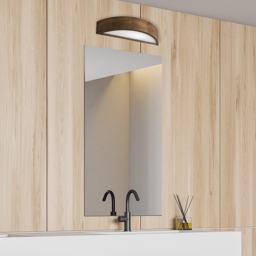 Brilagi - LED Επιτοίχιο φωτιστικό CARVALHO 1xE27/60W/230V δρυς καρυδιά