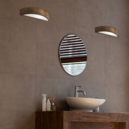Brilagi - LED Επιτοίχιο φωτιστικό CARVALHO 1xE27/60W/230V δρυς καρυδιά