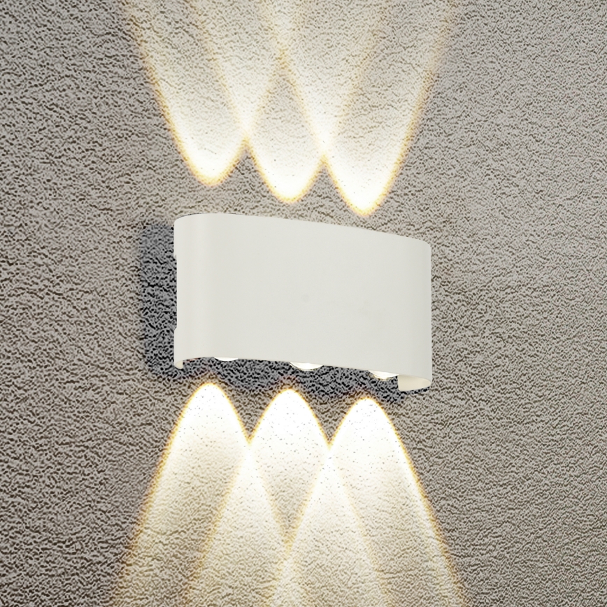 Brilagi - LED επιτοίχιο φωτιστικό εξωτερικού χώρου FLAREBOX LED/6W/230V λευκό IP65