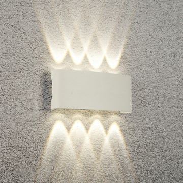 Brilagi - LED επιτοίχιο φωτιστικό εξωτερικού χώρου FLAREBOX LED/8W/230V λευκό IP65