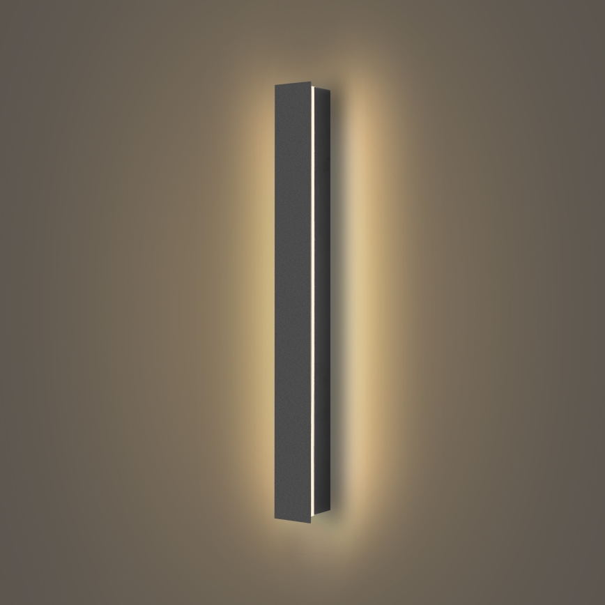 Brilagi - LED επιτοίχιο φωτιστικό εξωτερικού χώρου LINEAR LED/12W/230V 3000K IP65 50 cm ανθρακί