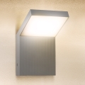 Brilagi - LED επιτοίχιο φωτιστικό εξωτερικού χώρου RIANO LED/8W/230V ασημένιο IP65