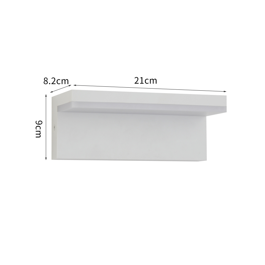 Brilagi - LED επιτοίχιο φωτιστικό εξωτερικού χώρου TESSI LED/10W/230V λευκό IP54