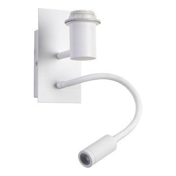Brilagi - LED Εύκαμπτο φωτιστικό τοίχου NUBILA 1xE27/25W/230V + LED/3W λευκό