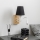 Brilagi - LED Εύκαμπτο φωτιστικό τοίχου NUBILA WOOD 1xE27/25W/230V + LED/3W δρυς/μαύρο