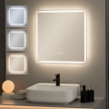 BRILAGI - LED θερμαινόμενος καθρέφτης μπάνιου BELLA LED/16W/230V 60x60 cm IP44 CRI 90 ρυθμιζόμενος + CCT