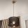 Brilagi - LED Κρεμαστό φωτιστικό οροφής ANTHONY 1xE27/60W/230V δρυς/μαύρο
