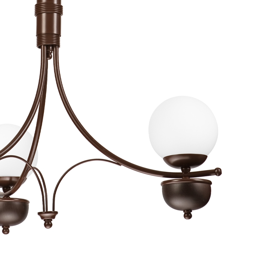 Brilagi - LED Κρεμαστό φωτιστικό οροφής COTTAGE 3xG9/40W/230V δρυς/λευκό