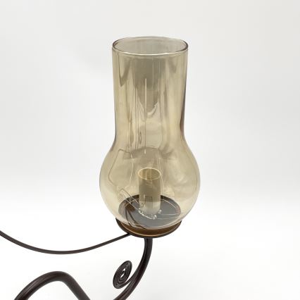 Brilagi - LED Κρεμαστό φωτιστικό οροφής COTTAGE 5xE14/40W/230V καφέ