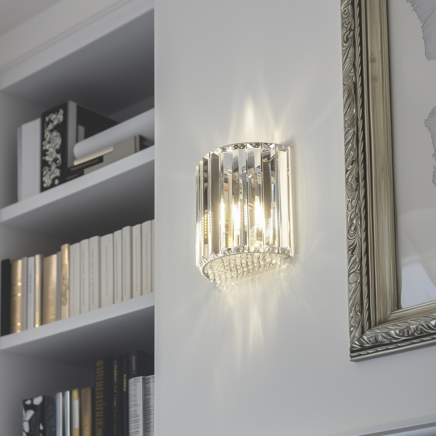 Brilagi - LED Κρυστάλλινο επιτοίχιο φωτιστικό GLAMOUR 1xG9/42W/230V