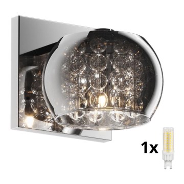 Brilagi - LED Κρυστάλλινο επιτοίχιο φωτιστικό JEWEL 1xG9/42W/230V