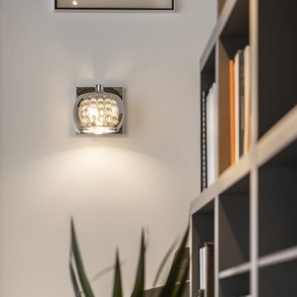 Brilagi - LED Κρυστάλλινο επιτοίχιο φωτιστικό JEWEL 1xG9/42W/230V