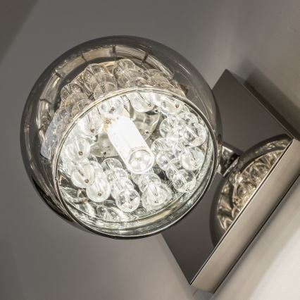 Brilagi - LED Κρυστάλλινο επιτοίχιο φωτιστικό JEWEL 1xG9/42W/230V