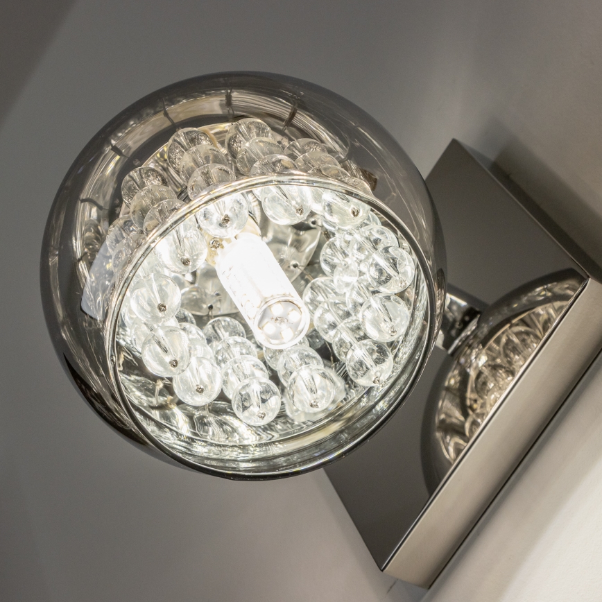 Brilagi - LED Κρυστάλλινο επιτοίχιο φωτιστικό JEWEL 1xG9/42W/230V