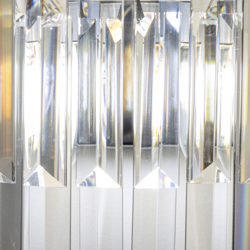 Brilagi - LED Κρυστάλλινο επιτοίχιο φωτιστικό MOZART 2xE14/40W/230V γυαλιστερό χρώμιο