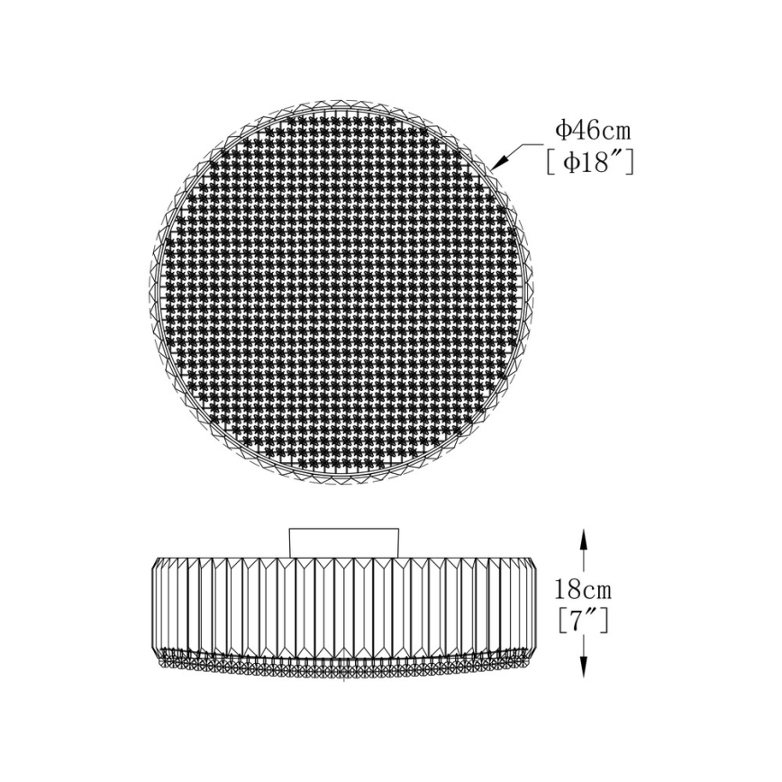 Brilagi - LED Κρυστάλλινο φωτιστικό οροφής GLAMOUR 5xG9/42W/230V