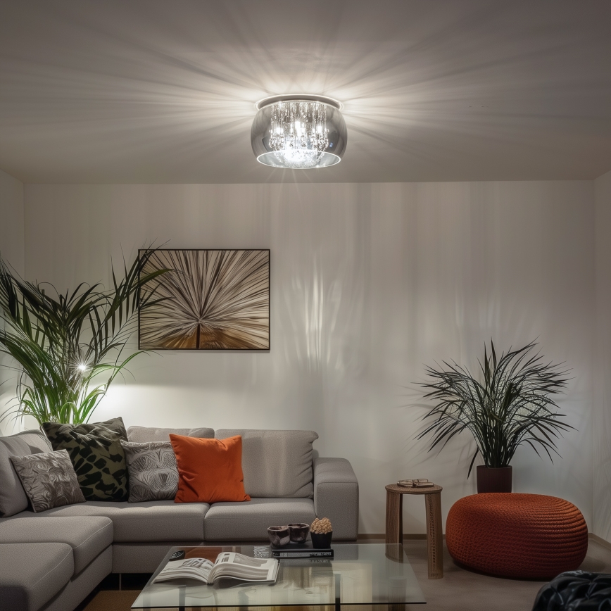 Brilagi - LED Κρυστάλλινο φωτιστικό οροφής JEWEL 5xG9/42W/230V