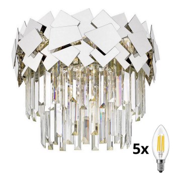 Brilagi - LED Κρυστάλλινο φωτιστικό οροφής MIRAGE 5xE14/40W/230V
