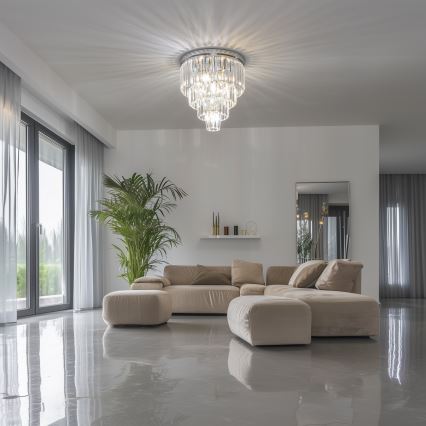 Brilagi - LED Κρυστάλλινο φωτιστικό οροφής MOZART 5xE14/40W/230V γυαλιστερό χρώμιο