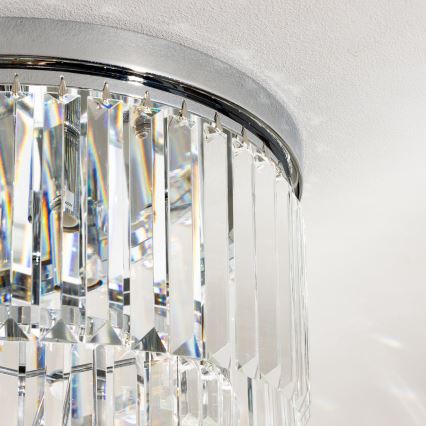 Brilagi - LED Κρυστάλλινο φωτιστικό οροφής MOZART 5xE14/40W/230V γυαλιστερό χρώμιο