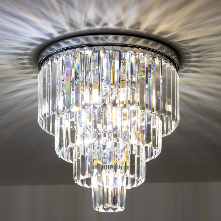 Brilagi - LED Κρυστάλλινο φωτιστικό οροφής MOZART 5xE14/40W/230V γυαλιστερό χρώμιο