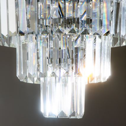 Brilagi - LED Κρυστάλλινο φωτιστικό οροφής MOZART 5xE14/40W/230V γυαλιστερό χρώμιο