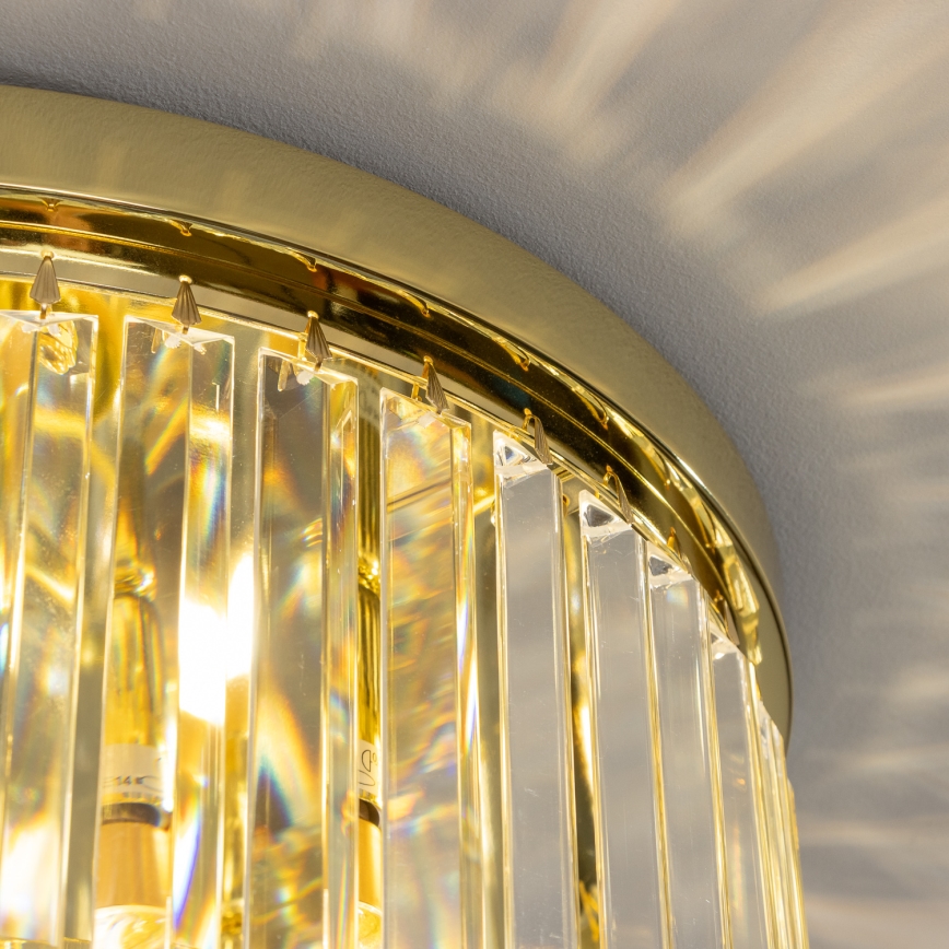 Brilagi - LED Κρυστάλλινο φωτιστικό οροφής MOZART 5xE14/40W/230V χρυσαφί