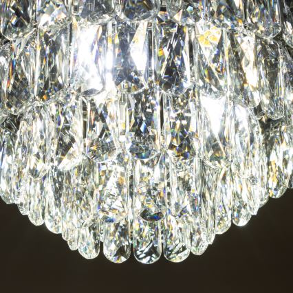 Brilagi - LED Κρυστάλλινο φωτιστικό οροφής VELURE 5xE14/40W/230V μαύρο