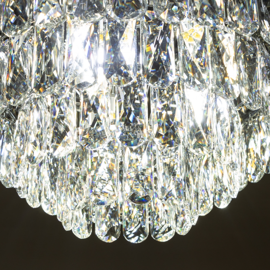 Brilagi - LED Κρυστάλλινο φωτιστικό οροφής VELURE 5xE14/40W/230V μαύρο