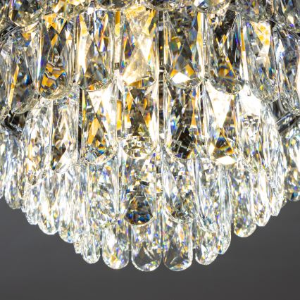 Brilagi - LED Κρυστάλλινο φωτιστικό οροφής VELURE 5xE14/40W/230V χρυσαφί