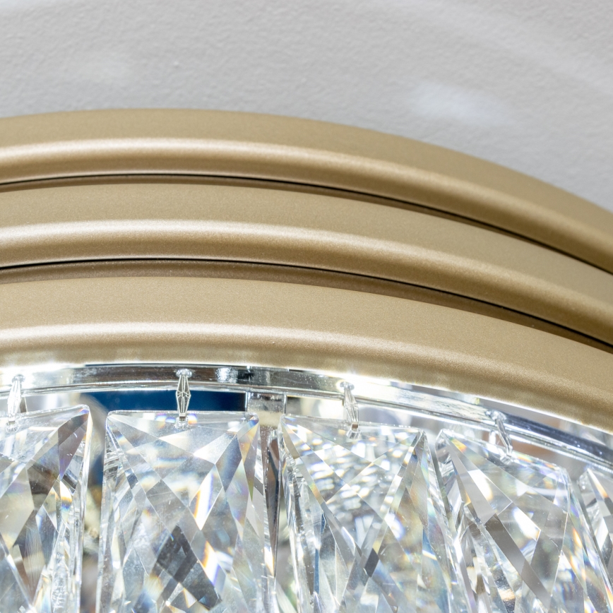 Brilagi - LED Κρυστάλλινο φωτιστικό οροφής VELURE 5xE14/40W/230V χρυσαφί