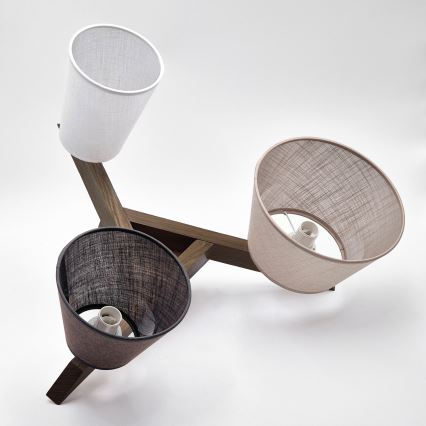 Brilagi - LED Οροφής φωτιστικό ANTHONY 3xE14/40W/230V δρυς καρυδιά